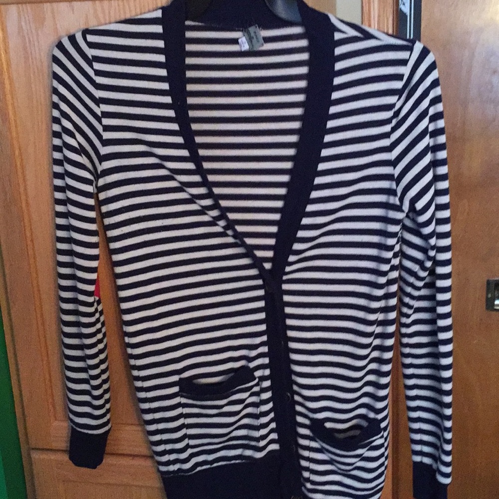 Stripe cardigan!